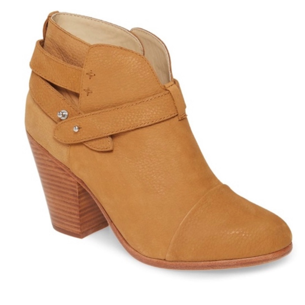 Rag & Bone Harrow Booties in Smooth Tan Leather